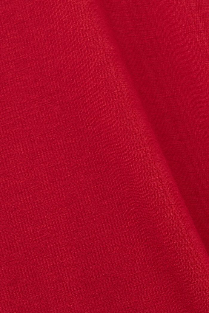 Długa piżama z dżerseju, NEW RED, detail image number 4