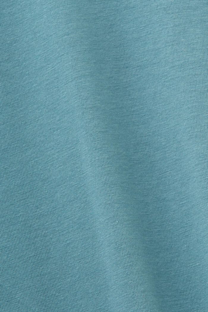 Długa piżama z dżerseju, NEW TEAL BLUE, detail image number 4