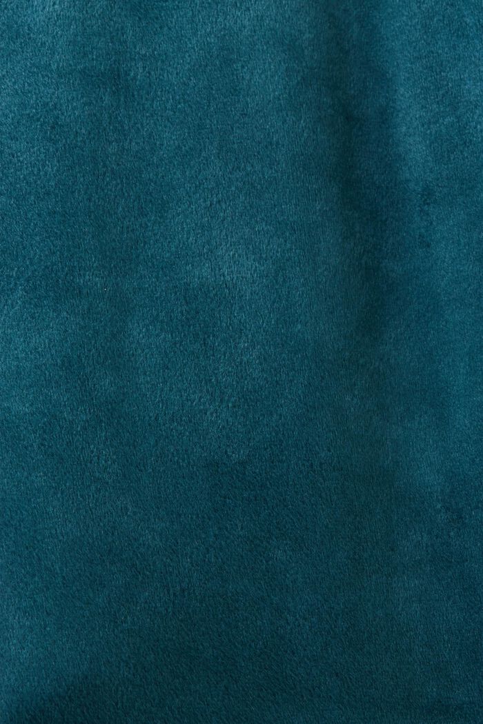 Aksamitne spodnie typu loungewear, PETROL BLUE, detail image number 4