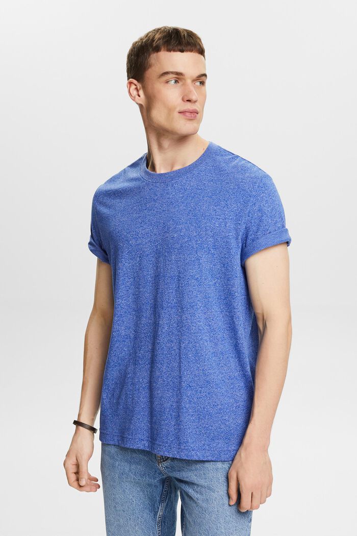 Melanżowy T-shirt, BRIGHT BLUE, detail image number 4