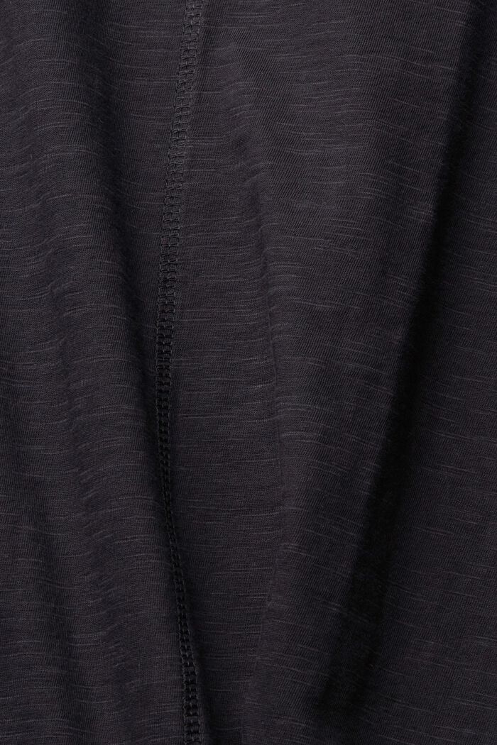 Bluzka z długim rękawem z guzikami, BLACK, detail image number 4
