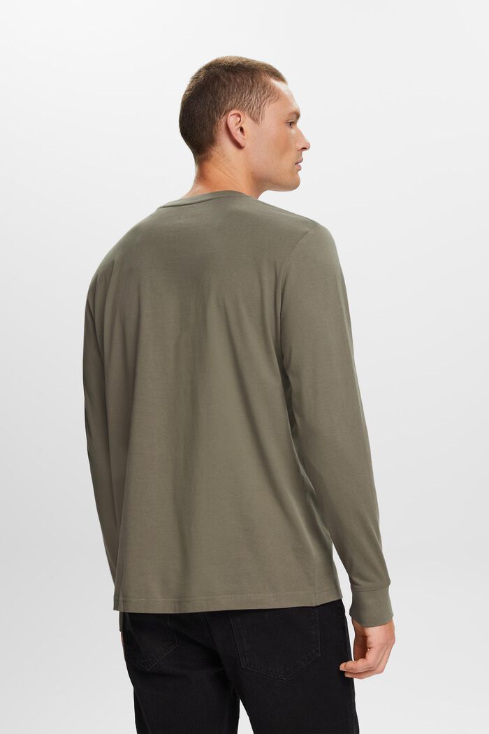 Dżersejowa koszulka z długim rękawem, 100% bawełny, GUNMETAL, detail image number 3