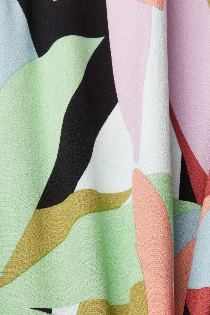Spódnica kopertowa z kolorowym wzorem, GREEN, detail image number 5