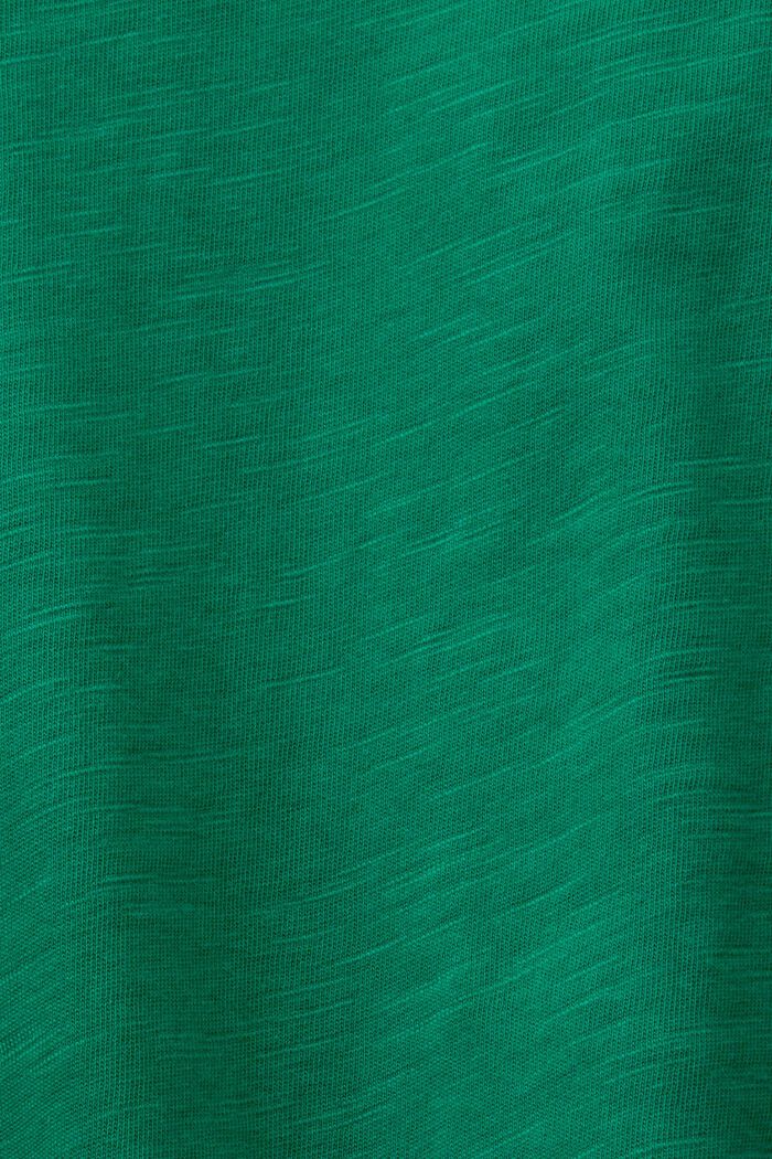 Jerseyowa koszulka z długim rękawem, 100% bawełny, DARK GREEN, detail image number 5