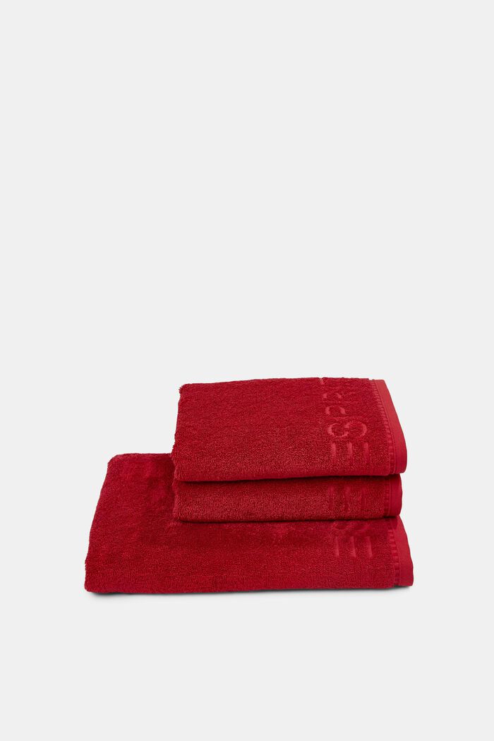 Z włóknem TENCEL™: zestaw 3 ręczników z froty, RUBIN, detail image number 2