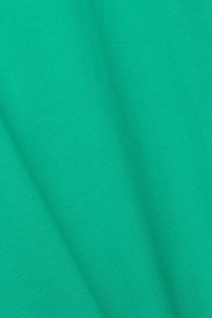 Bluza z kapturem z ćwierć-zamkiem, GREEN, detail image number 1