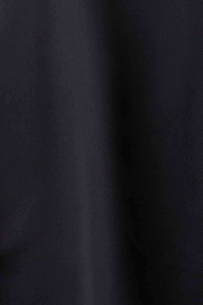 Plisowana bluzka koszulowa, BLACK, detail image number 5