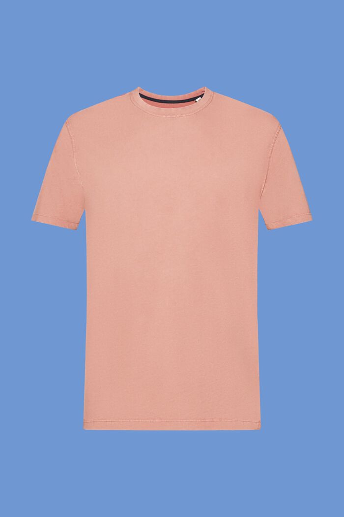 Farbowany po uszyciu T-shirt z jerseyu, 100% bawełna, DARK OLD PINK, detail image number 6