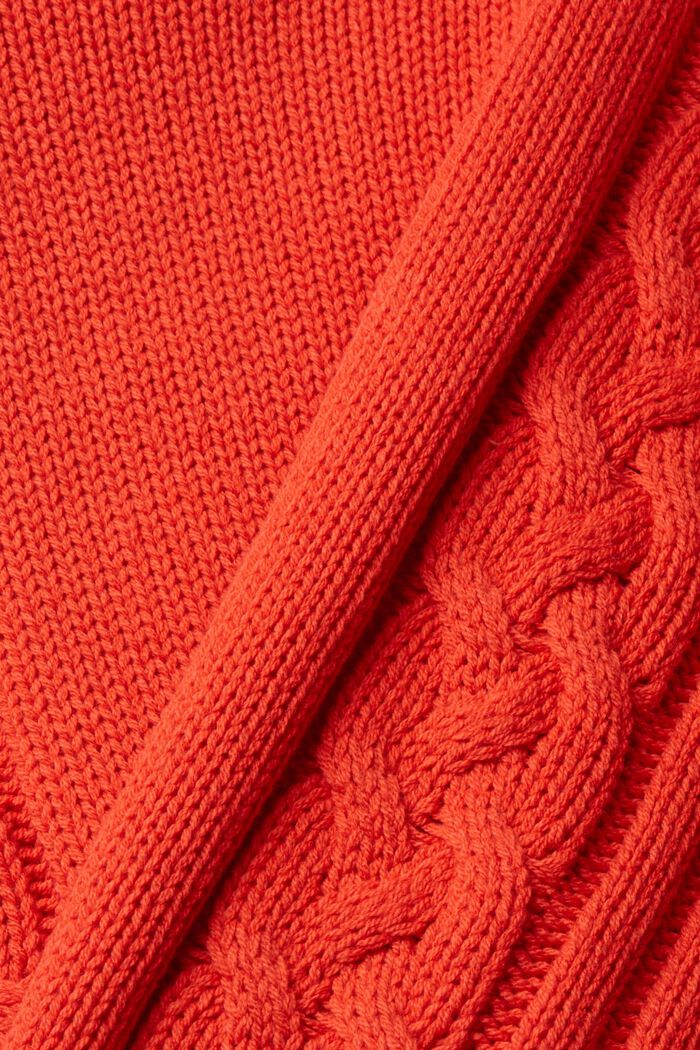 Sweter w paski, RED, detail image number 1