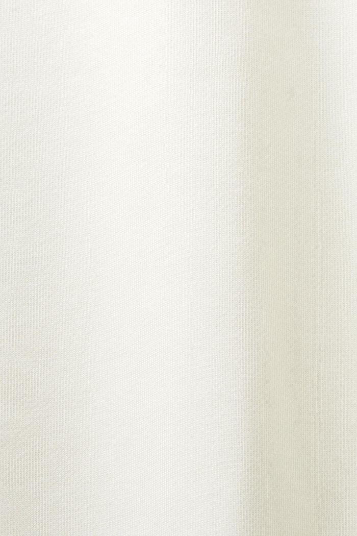 Bluza unisex z logo z bawełnianego polaru, OFF WHITE, detail image number 6