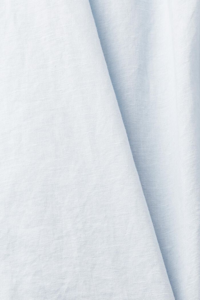 Bluzka bez rękawów z mieszanki lnianej, PASTEL BLUE, detail image number 6