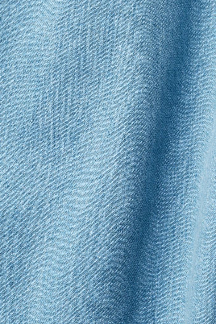 Asymetryczna spódnica dżinsowa, BLUE LIGHT WASHED, detail image number 7