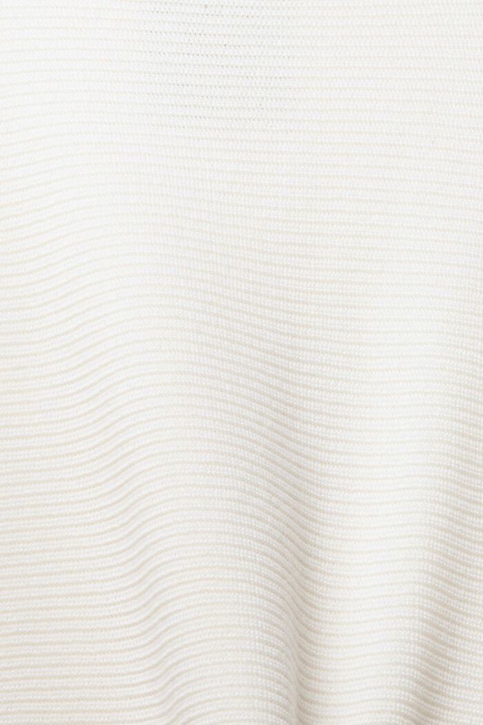 Sweter z łódkowym dekoltem, z bawełny organicznej/TENCELU™, OFF WHITE, detail image number 6