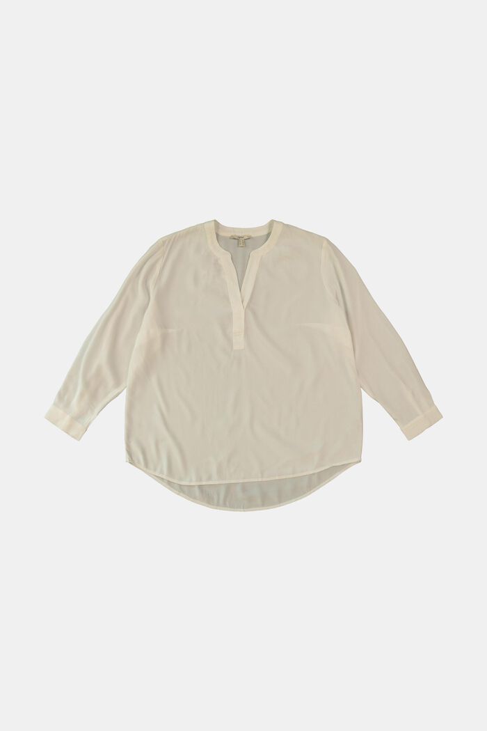 Bluzka plus size z LENZING™ ECOVERO™, OFF WHITE, detail image number 0