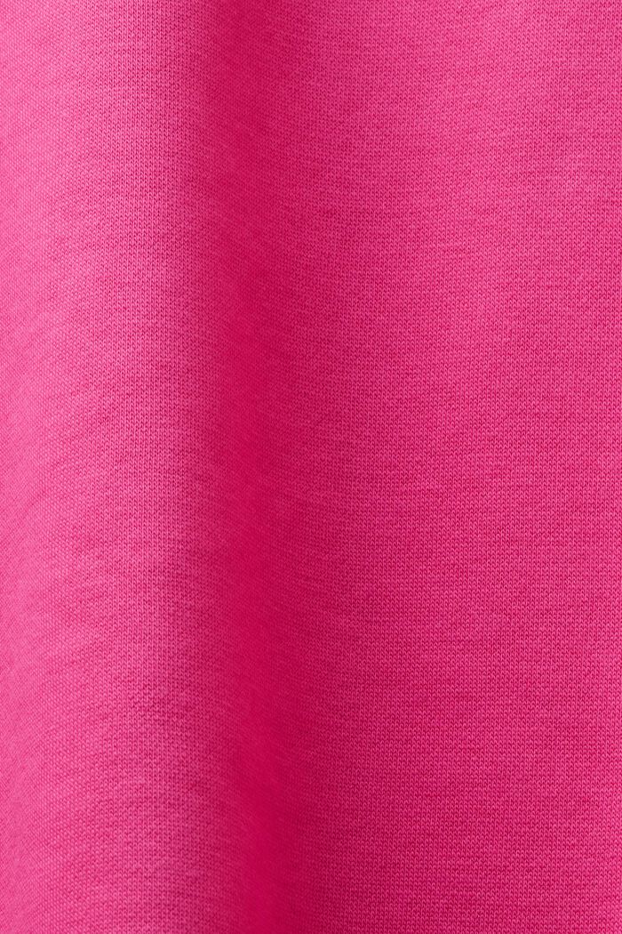 Bluza ze stójką z logo, PINK FUCHSIA, detail image number 5