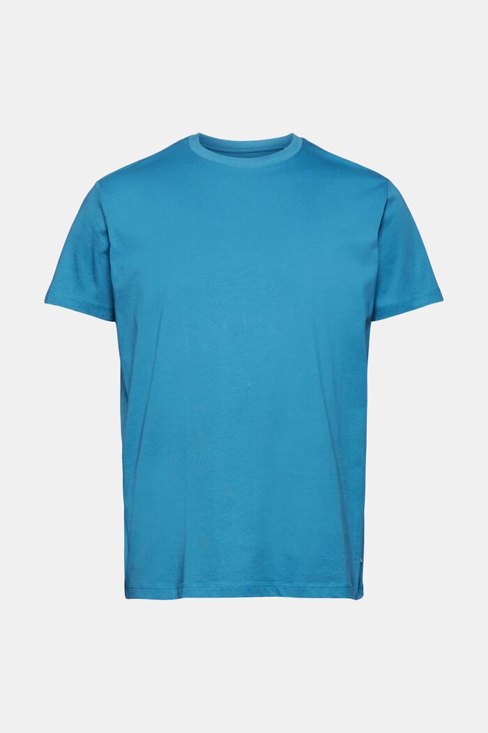 Jerseyowy T-shirt w 100% z bawełny organicznej, PETROL BLUE, detail image number 0