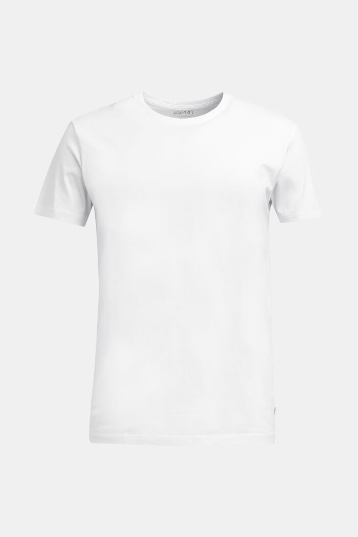 T-shirt z jerseyu ze 100% bawełny, WHITE, detail image number 0