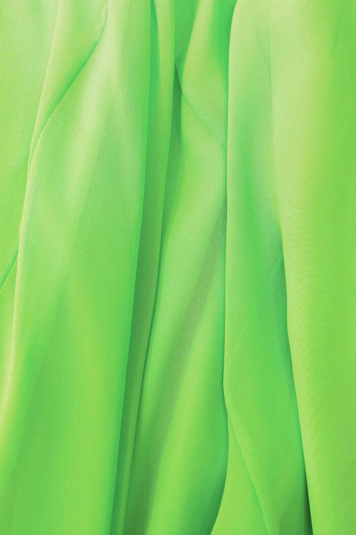 Szyfonowa sukienka maxi z dekoltem w serek, CITRUS GREEN, detail image number 6