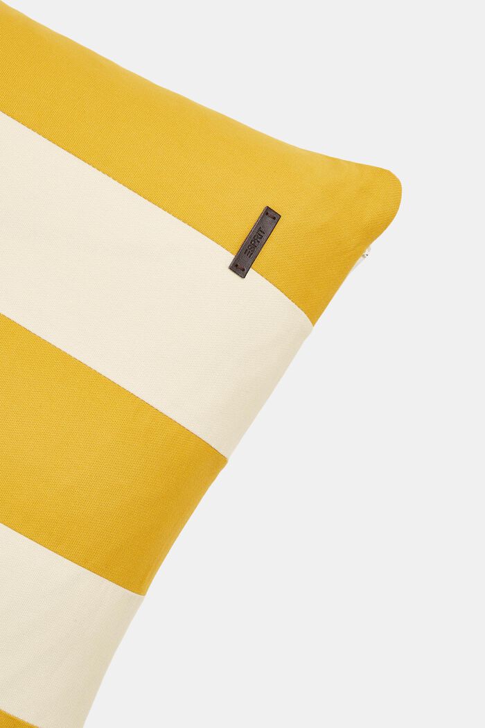 Pasiasta poszewka na poduszkę, 100% bawełny, YELLOW, detail image number 1