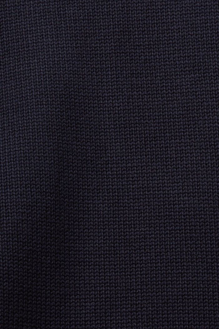 Sweter z okrągłym dekoltem z bawełny, NAVY, detail image number 4