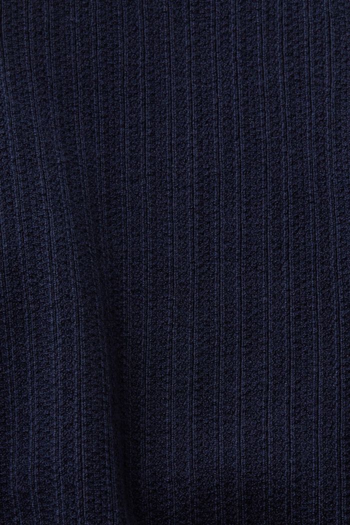 Dwukolorowy, krótki sweter bez rękawów, NAVY, detail image number 5
