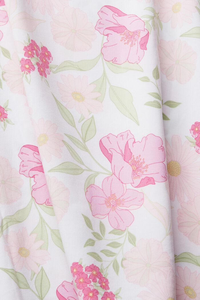 Piżama w kwiatowe wzory, LENZING™ ECOVERO™, WHITE, detail image number 4
