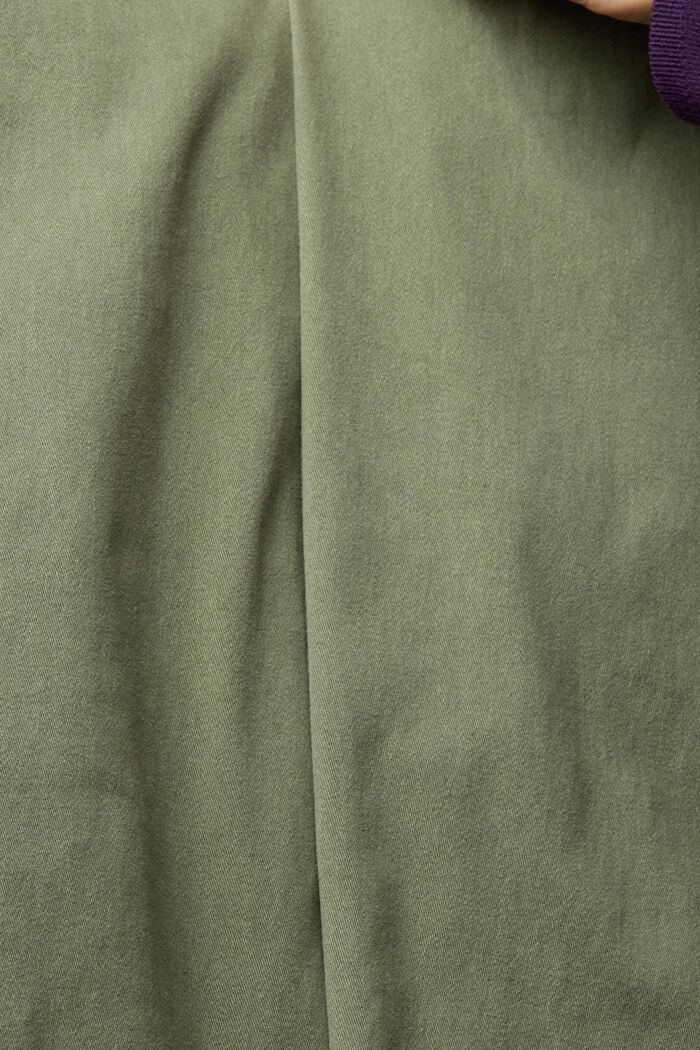 Spodnie chino z bawełny, GREEN, detail image number 4