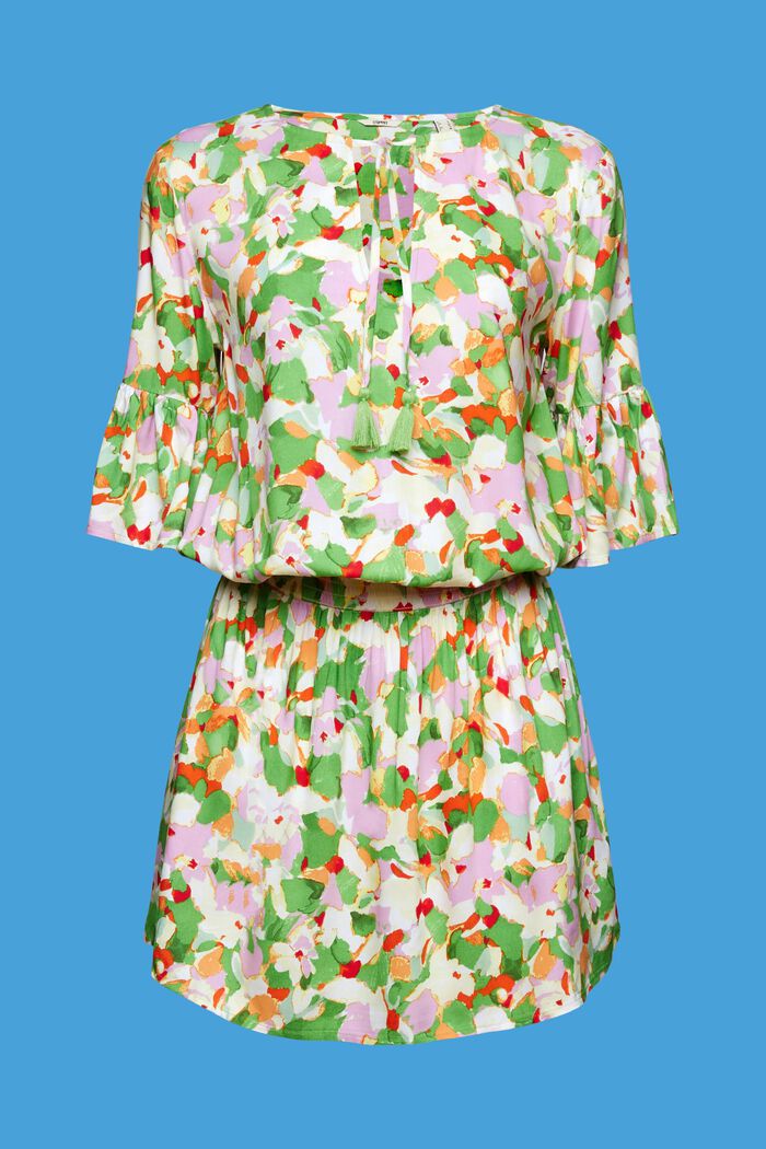 Plażowa sukienka mini, LENZING™ ECOVERO™, GREEN, detail image number 4