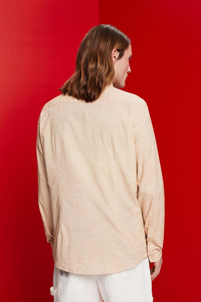 Koszula w paski ze zrównoważonej bawełny, CARAMEL, detail image number 3