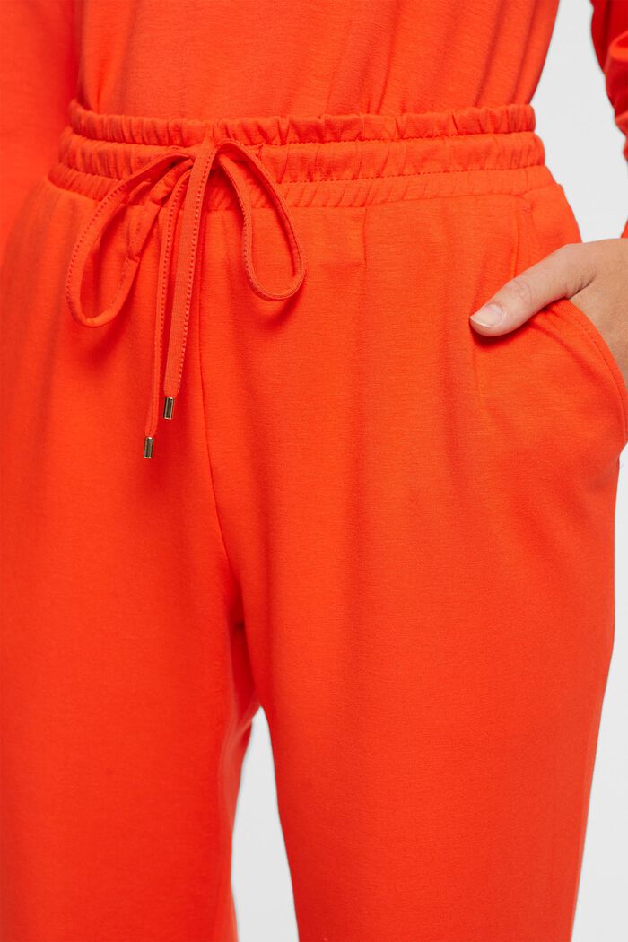 Spodnie w stylu joggersów, LENZING™ ECOVERO™, RED ORANGE, detail image number 0