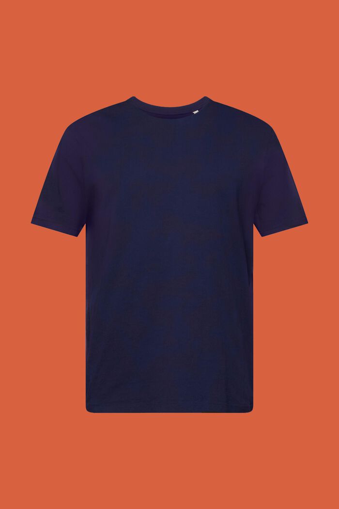T-shirt z okrągłym dekoltem, 100% bawełny, DARK BLUE, detail image number 6