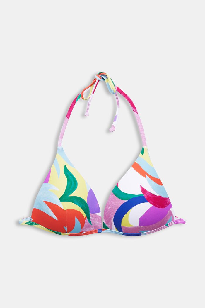 Z recyklingu: top od bikini w kolorowy wzór
