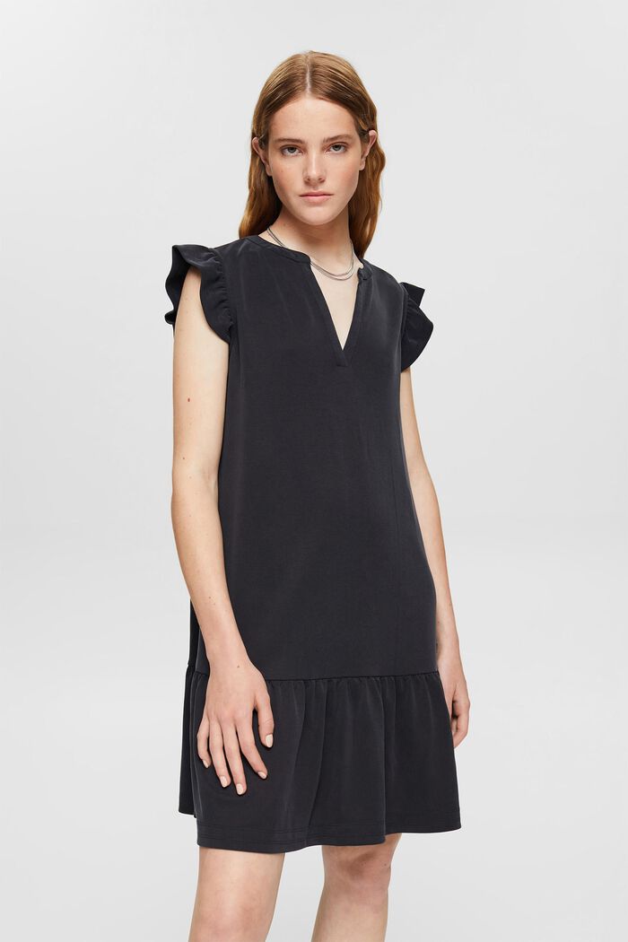 Sukienka z jerseyu z włóknem TENCEL ™, BLACK, detail image number 1