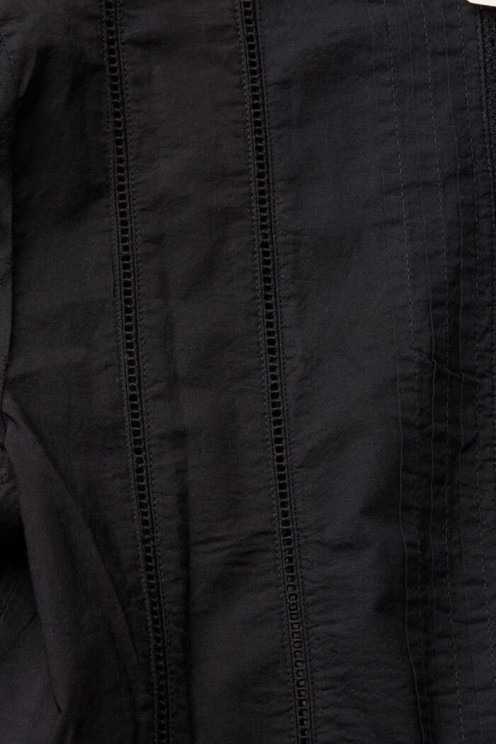 Bluzka z ażurową koronką, BLACK, detail image number 4