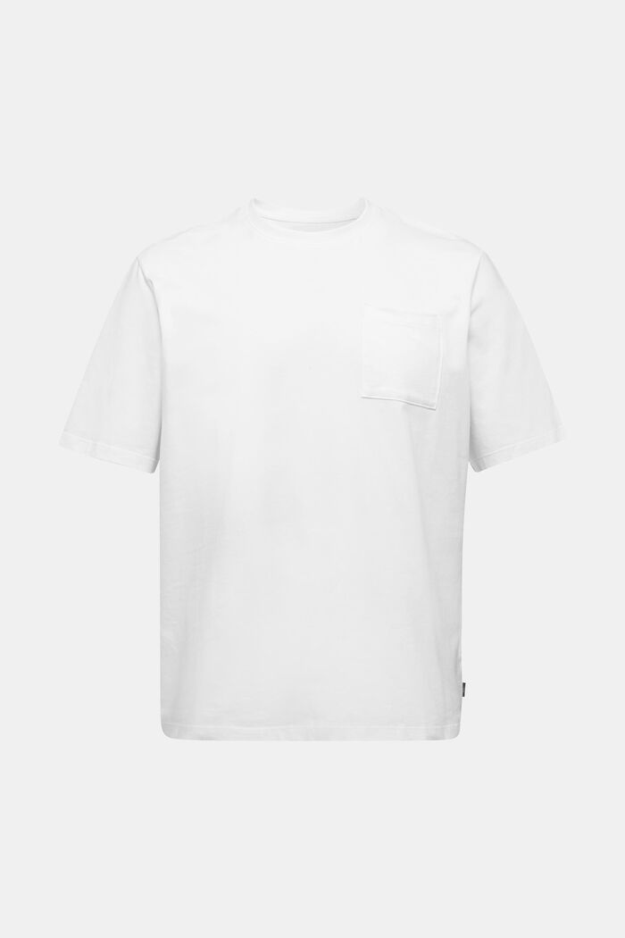 Jerseyowy T-shirt, 100% bawełny ekologicznej, WHITE, detail image number 0