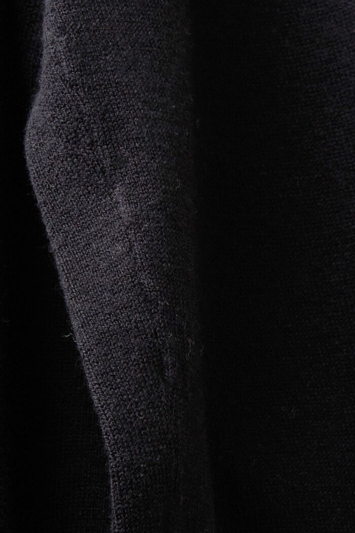 Spodnie z wysokim stanem i szerokimi nogawkami, BLACK, detail image number 6