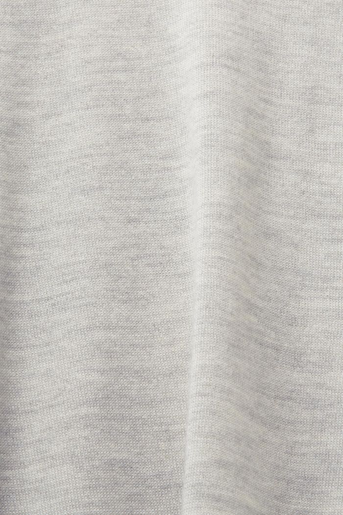 Kaszmirowy sweter z okrągłym dekoltem, LIGHT GREY, detail image number 4