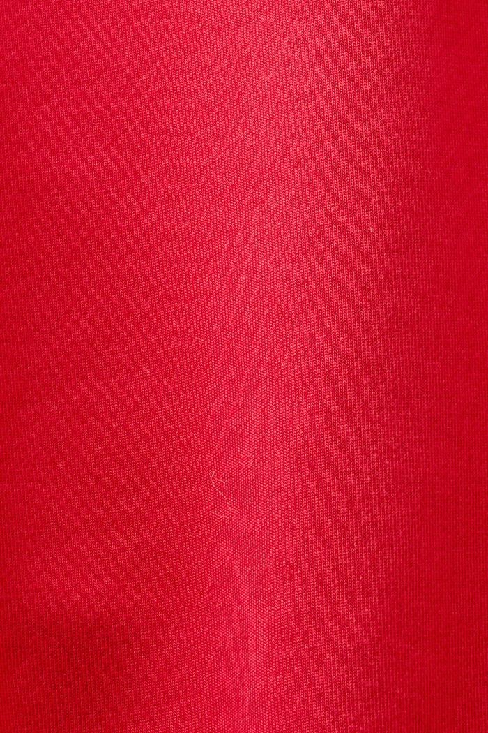Spodnie dresowe unisex z bawełnianego polaru z logo, RED, detail image number 5
