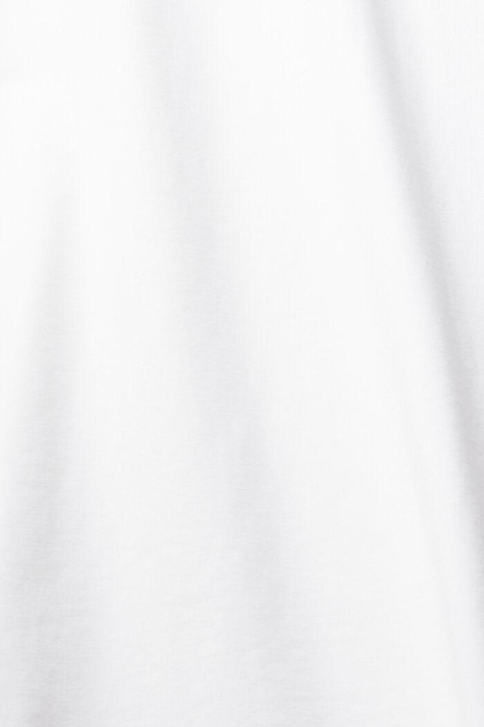 Dżersejowa koszulka z długim rękawem, 100% bawełny, WHITE, detail image number 5