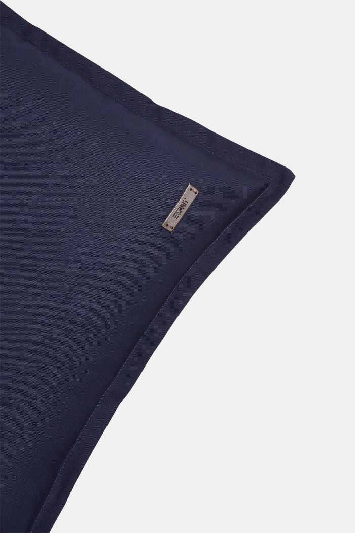 Dwukolorowa poszewka na poduszkę, 100% bawełny, NAVY, detail image number 1