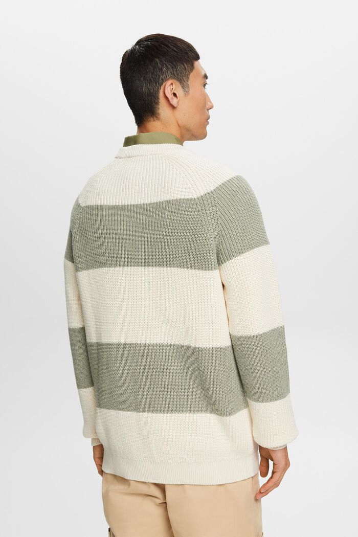 Sweter z okrągłym dekoltem w paski, ICE, detail image number 4