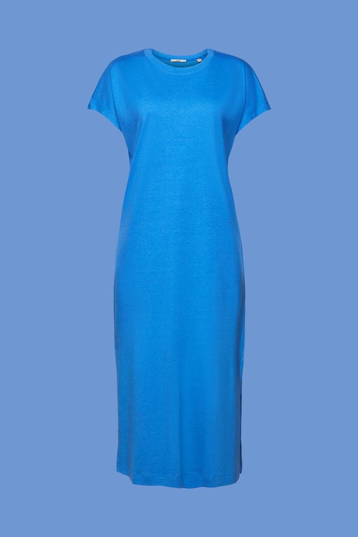 Sukienka midi z jerseyu, BRIGHT BLUE, detail image number 6