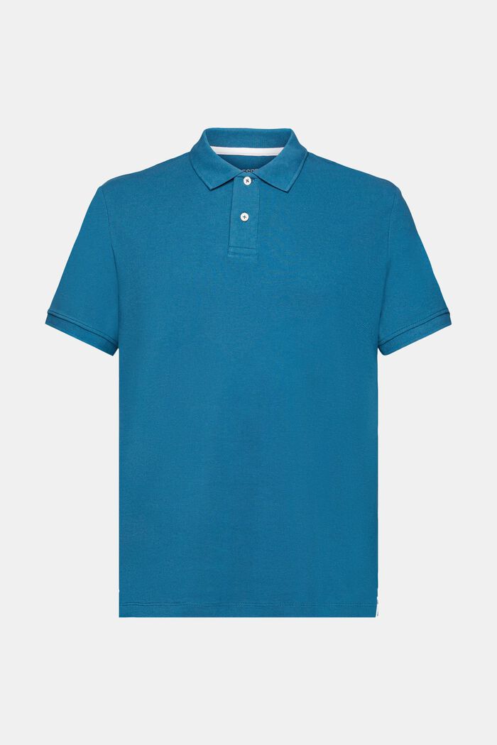 Koszulka polo, fason slim fit, PETROL BLUE, detail image number 6