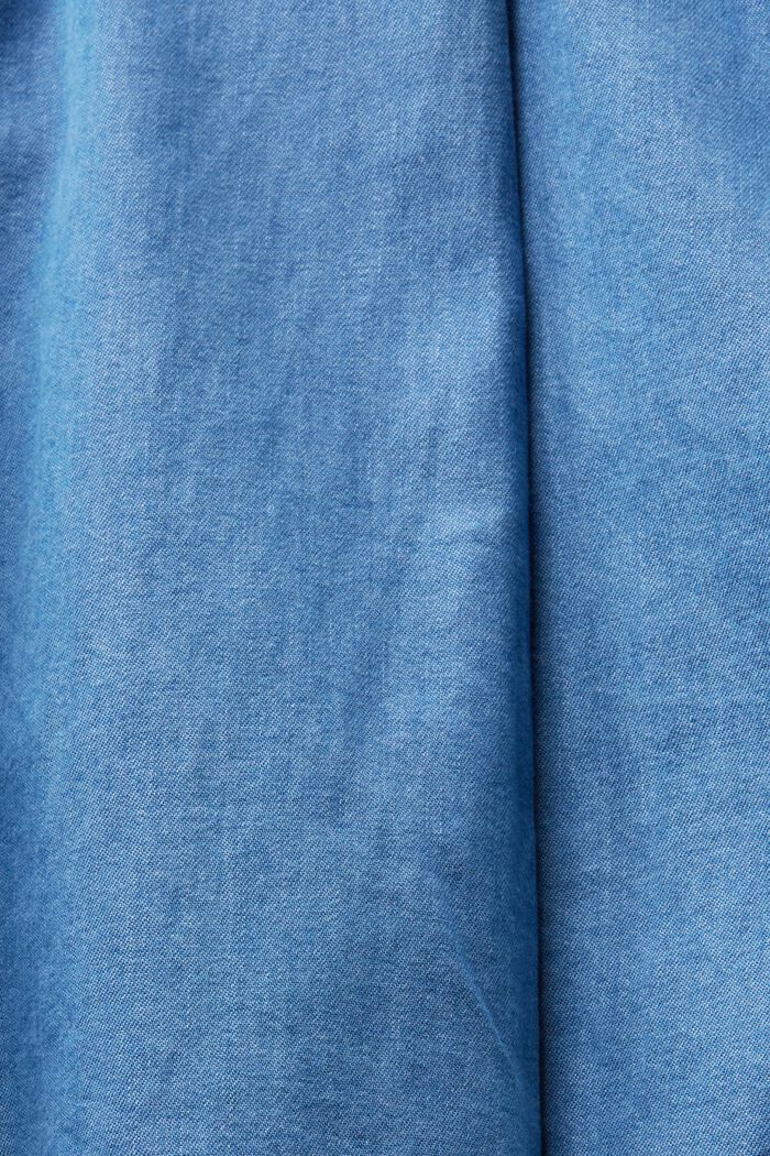 Cienka, dżinsowa bluzka, BLUE LIGHT WASHED, detail image number 5