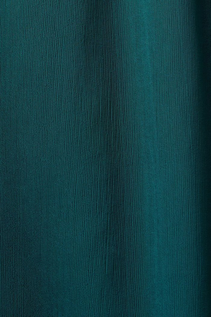 Sukienka mini z szyfonowej krepy, EMERALD GREEN, detail image number 5