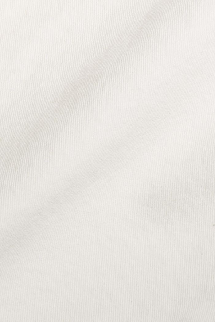 Skrócone dżinsy z wysokim stanem, bawełna ekologiczna, OFF WHITE, detail image number 4