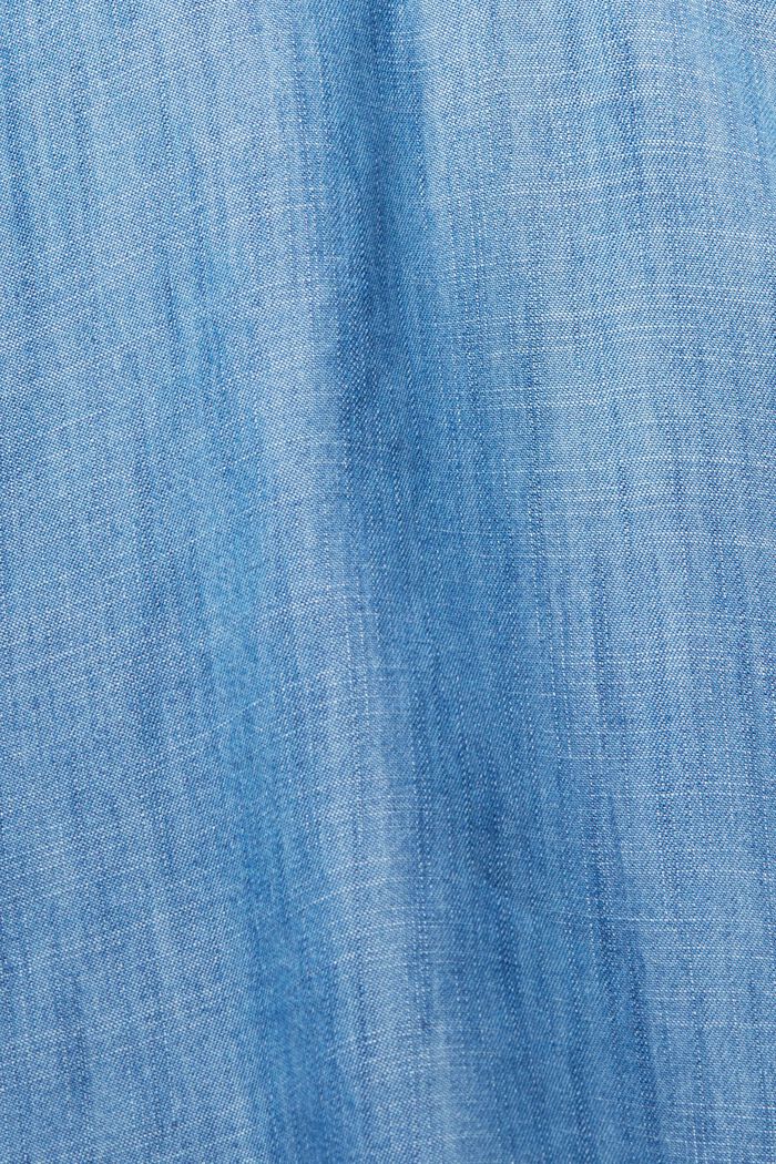 Z włókna TENCEL™: bluzka w kolorze dżinsu, BLUE MEDIUM WASHED, detail image number 5