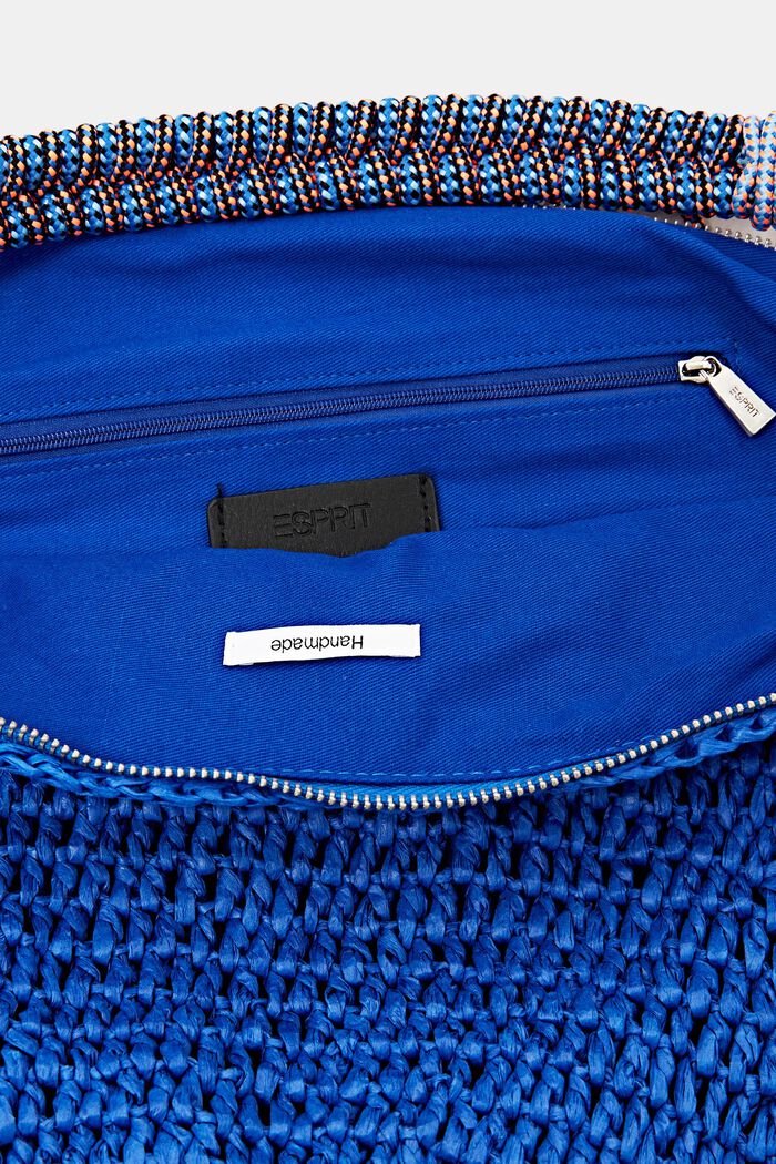 Torebka hobo w szydełkowym stylu, BRIGHT BLUE, detail image number 2