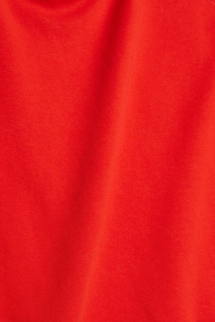 Bluza z czystej bawełny, ORANGE RED, detail image number 1