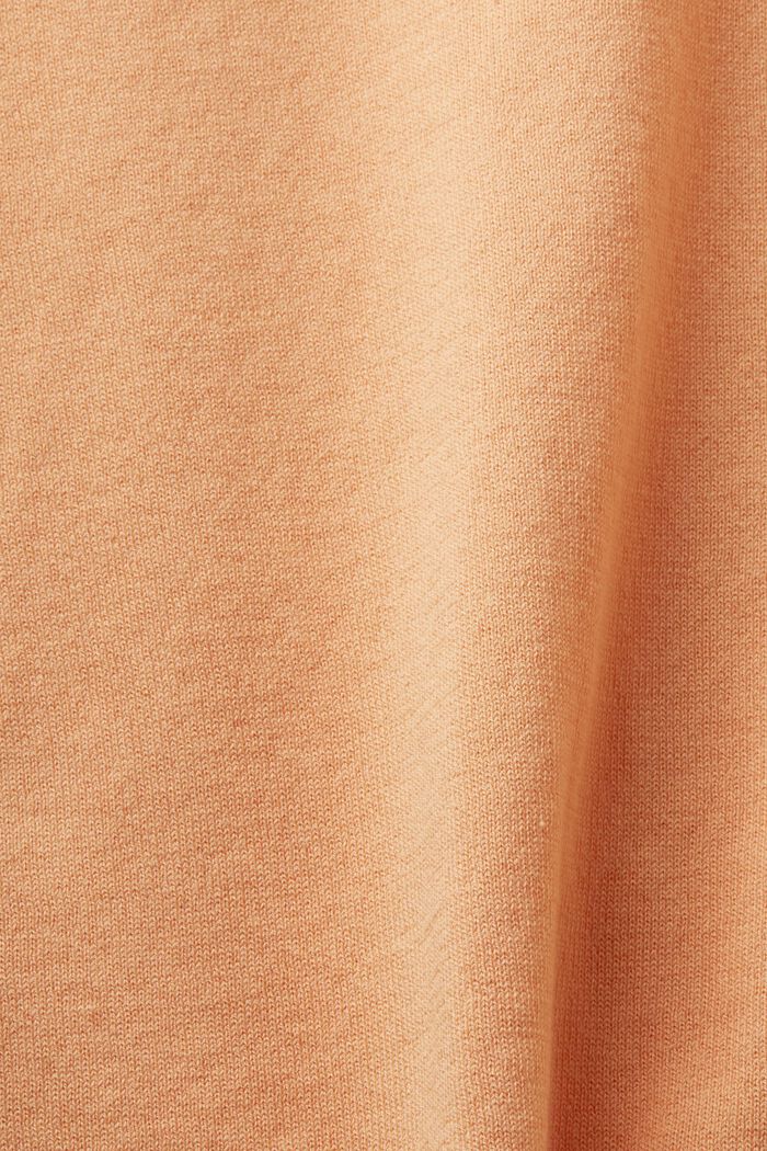 Dwukolorowy sweter z krótkim rękawem, PASTEL ORANGE, detail image number 5